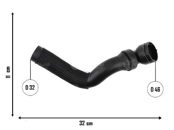 Manguera de radiador superior — Fiat (Toro)