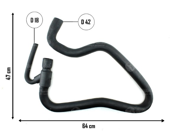 Manguera de radiador superior — Mercedes Benz (Sprinter)