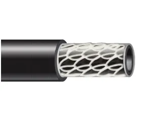 Manguera multiproposito refuerzo textil interno tricoteada 5 bar -40 a 110 grados. int 16MM/Ext 25MM 25 mts