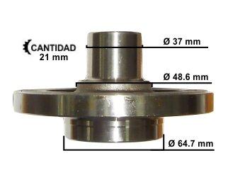 Maza de rueda 4 agujeros 21 estrías — Peugeot (206, 207, 208)