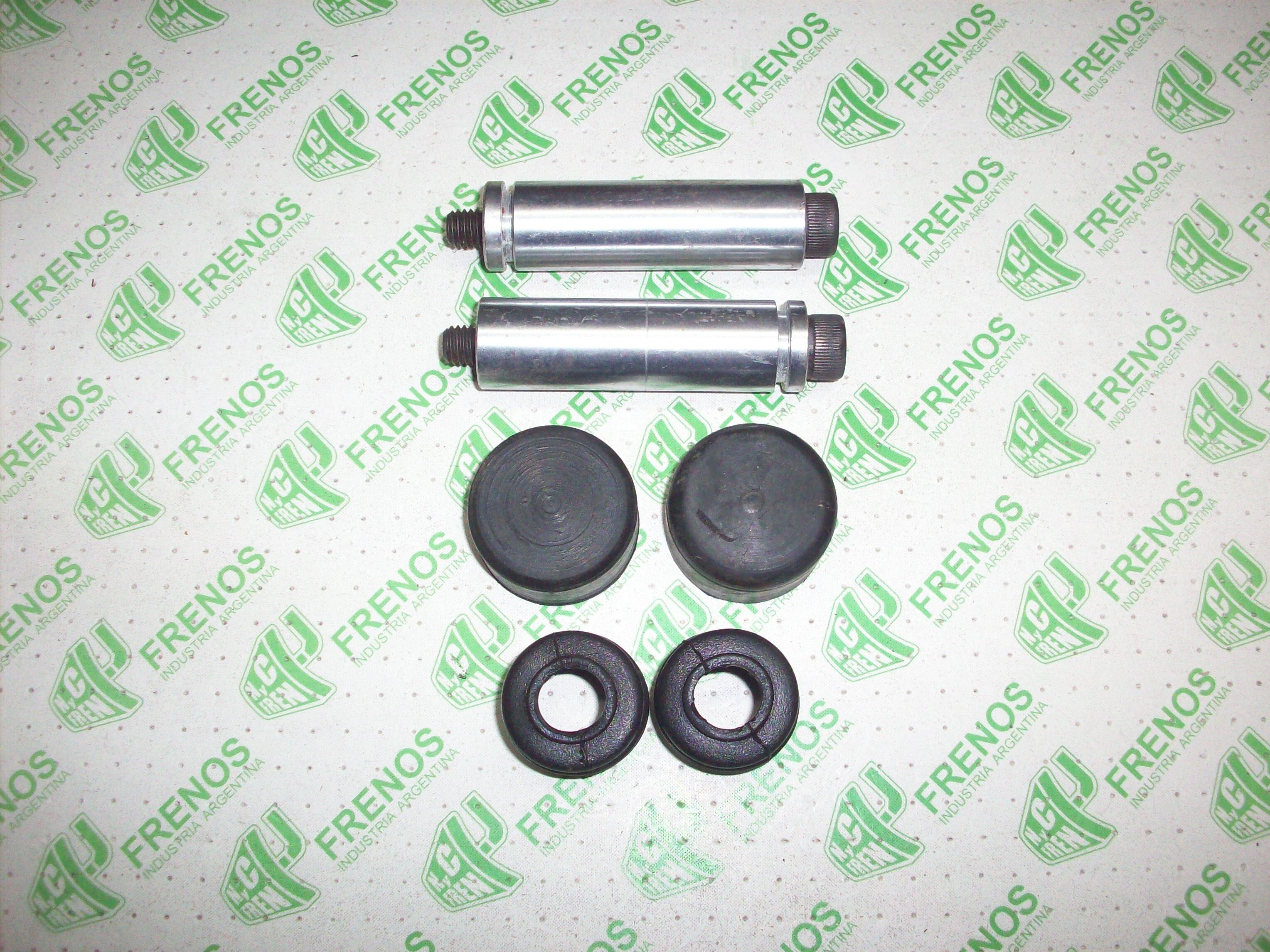Kit perno mordaza caliper con bujes deslizante, fuelles, tapones y tornillos Brembo 18x63