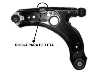 Parrilla de suspensión izquierda sin rótula — Volkswagen/Seat/Audi (Bora, Golf IV, New Beetle, Toledo, A3)