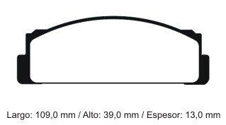 Pastilla de freno — Fiat (133, 147)