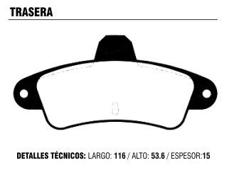 Pastilla de freno trasera — Ford (Mondeo)