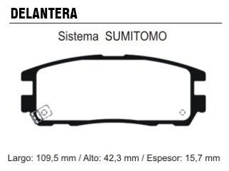 Pastilla de freno — Isuzu (Trooper)