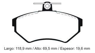 Pastilla de freno — Seat/Volkswagen (Cordoba, Polo)