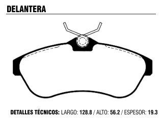 PASTILLA FRENO CITROEN C3 PD514