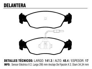 Pastilla freno citroen saxo peugeot 106 PD364A