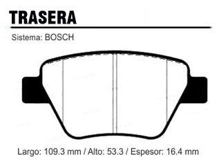 Pastilla freno vw vento passat scirocco audi A1 A3 trasera (PD1465)