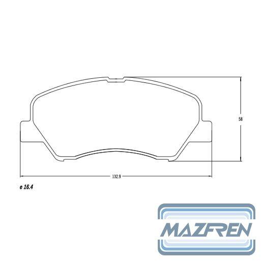 Pastilla freno hyundai accent 2010/ PD1409