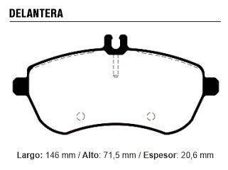 Pastilla freno mercedes benz C200 kompresor delantera