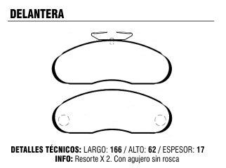 Pastilla freno mercedes benz MB180 PD108