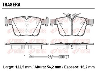 Pastilla freno mercedes benz C250 C300 2013-2018 trasera