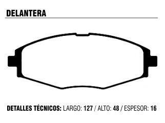 Pastilla freno chevrolet spark chery qq daewoo matiz PD598