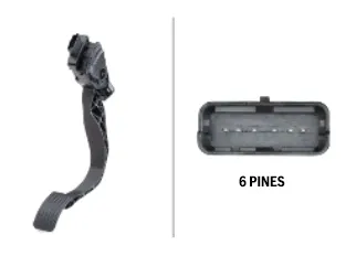Pedal acelerador citroen C3 picasso 1.6 16V 11/16 caja automatica - 6 pines