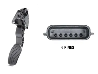 PEDAL ACELERADOR NISSAN X-TRAIL T32 2.5 13/.. CAJA AUTOMATICA - 6 PINES
