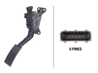 PEDAL ACELERADOR NISSAN FRONTIER 16/.. / RENAULT ALASKAN 20/.. 6 PINES
