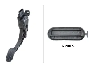 Pedal acelerador volvo S60 2.0/V70 3.2 08/10 caja manual 6 pines