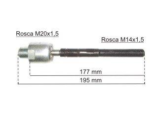 Precap 14/../Crv d. hidraulica largo 175 mm rosca Macho/Macho 20X1.5/14X1.5 con buje_ Honda | Civic | 2002-2006 2.4