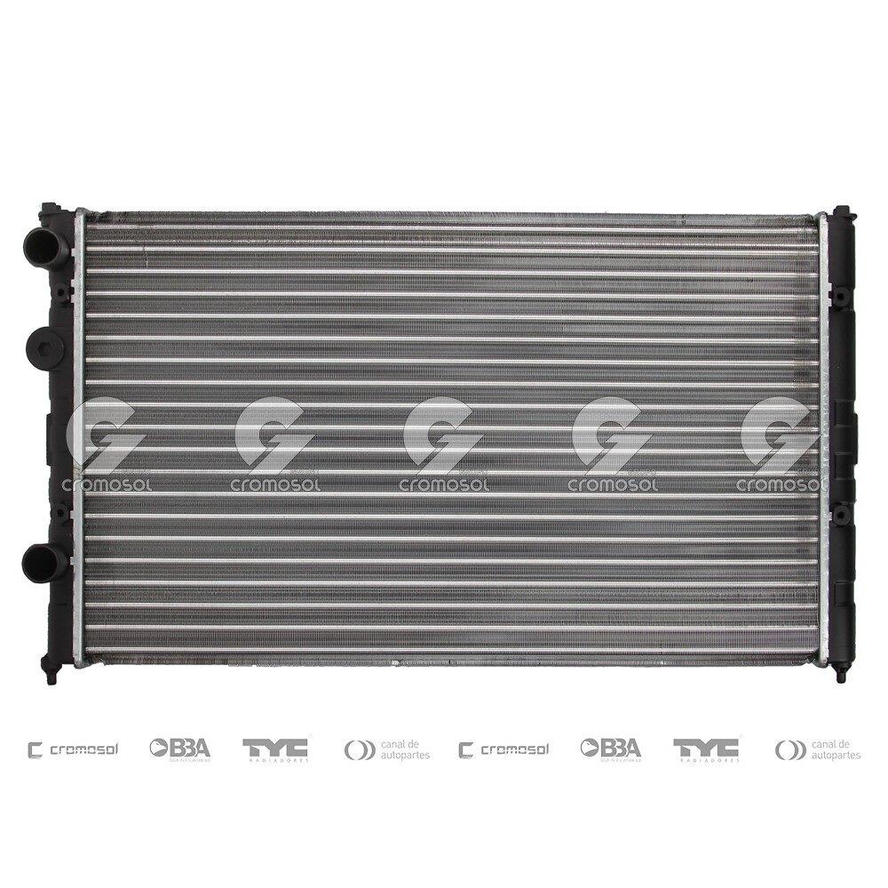 RADIADOR AGUA Volkswagen Polo Classic G2 00/04 Con aire acondicionado motor 1.6/1.9 (aletado)