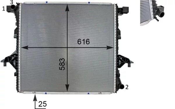 RADIADOR VW AMAROK 2010-2020 2.0 TDI