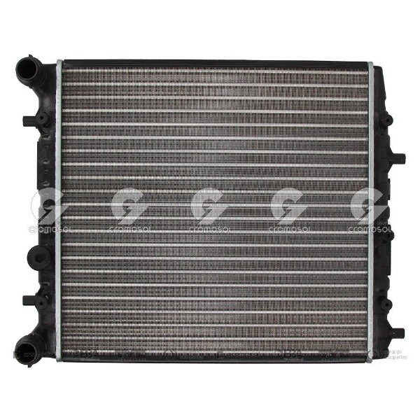 Radiador de agua G1 **sin aire** con bulbo sin pico acople rapido aleta Volkswagen | Fox | 2004-2010
