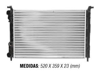 Fiat Palio/Siena 1.3 16V-1.6 97/01 sin aa aletado 522X359X34MM_