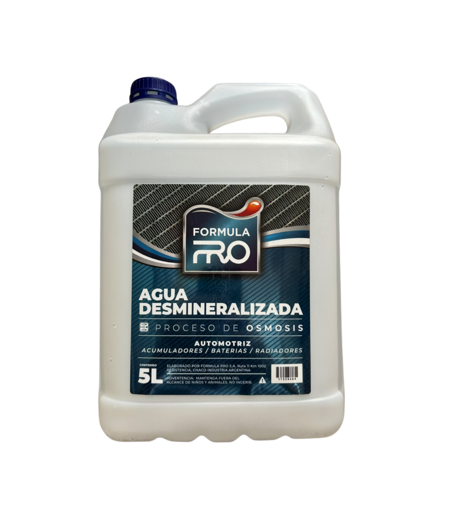 REFRIGERANTE AGUA DESMINERALIZADA BIDON 5 | INTERNACIONAL
