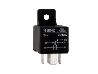 Relay universal rele mini inversor simple 24 v - 25/10 a - 5 contactos - Traba puertas-alza cristales-aa