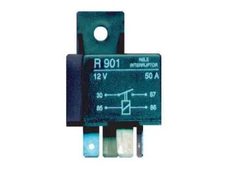RELAY UNIVERSAL RELE MINI INTERRUPTOR SIMPLE 12 V - 50 A - 4 CONTACTOS - LUCES-BOCINA-AA-BOMBA COMBUSTIBLE