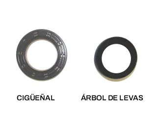 Reten Peugeot/Citroen 1.4 8V TU3JP-1.5 8V TU4 retenes ciguenal y arbol de levas