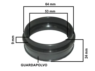 Reten toyota hiace 01/04 / Toyota hilux 01/04 | Trasero