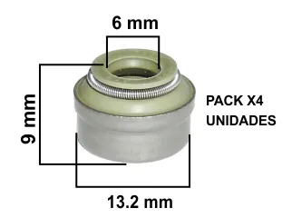 Reten valvula ford Escort / Ford Fiesta / Ford Galaxy / Ford Ka / Ford transit