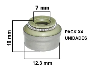Reten valvula citroen Berlingo / Citroen C3 / Citroen Saxo / Citroen Xantia / Citroen Xsara / Fiat Brava / Fiat Doblo / Fiat Marea / Fiat Palio / Fiat Punto / Fiat Siena / Fiat strada