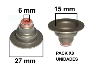 Reten valvula ford courier 99/.. / Ford ecosport 03/.. / Ford escort 00/.. / Ford fiesta 99/.. / Ford focus 00/.. / Ford ka 97/..