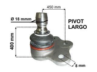 Rotula Astra/ Ii/Meriva/Vectra/Zafira 96/.. inferior pivote 18 mm 1281T Chevrolet | Corsa