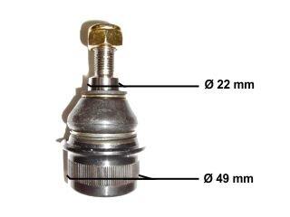 ROTULA 10/ INFERIOR DERECHA IZQUIERDA PIVOTE 20.6 MM (1555T) VOLKSWAGEN | AMAROK