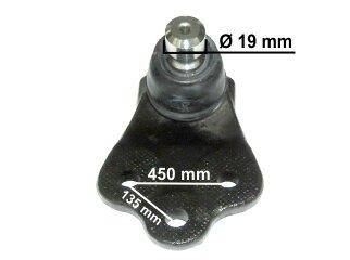 Rotula inferior 500 renegade compass 2016/ (1514T) (Oem 51945321) Fiat / Jeep | Toro
