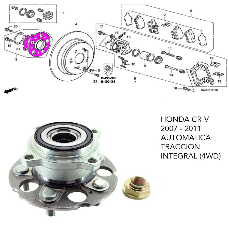 Ruleman rueda trasero automatica 4WD (Traccion integral) Honda | Crv | 2007-2011