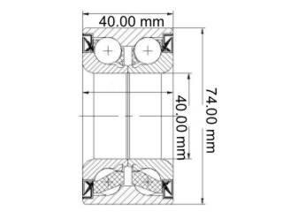 RULEMAN RUEDA VOLKSWAGEN GOLF/BORA/NEWBEETLE/SEAT TOLEDO/AUDI A3/TT KIA SEPHIA RUEDA DELANTERA 40X74X40 AUDI | A3