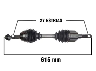 Semieje ford ranger 00/.. | Delantero, izquierdo