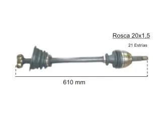 Semieje renault clio 90/12 | Izquierdo