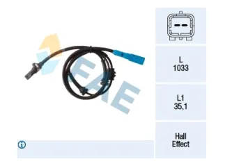 Sensor abs peugeot 207/208/301/2008 / Citroen C3/C3 Picasso/C4 Cactus/C-elysee ambos Lados | Delantero