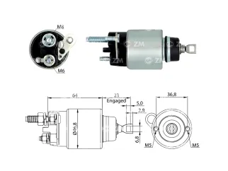 Solenoide arranque (Automatico) ford Ecosport/Ka 1.5 12V-M8-M6