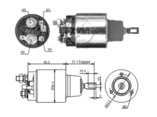 Solenoide arranque (Automatico) mercedes benz 250 / Mercedes benz 286 / Mercedes benz 300 / Mercedes benz 450