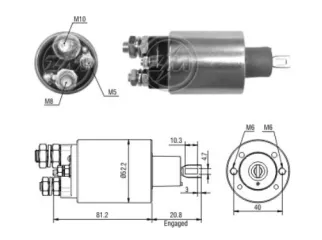 Solenoide arranque (Automatico) agco allis Allis / Agricola Case / Agricola massey Ferguson / Autoelevador Clark / Ford camion ford Cummins / Maquinas viales Caterpillar / Mercedes benz camion om 352 / Mercedes benz clase c 01/04 / Mercedes benz clase e 01/04 / Mercedes benz clk 01/04 / Mercedes benz ml 01/04 / Mercedes benz slk 01/03