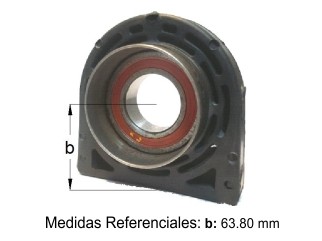 SOPORTE CARDAN 4X2-4X4 2.3-2.5-2.8 TDI SIN CHAPA DIAMETRO INTERIOR 40 MM FORD | RANGER | 2.3