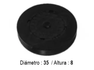 Tapones aplicaciones varias tapa ciega 35X8MM