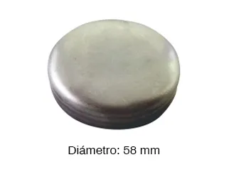 Tapones tazas de block universal medida 58 mm acero inoxidable