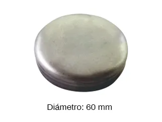 Tapones tazas de block universal medida 60 mm acero inoxidable